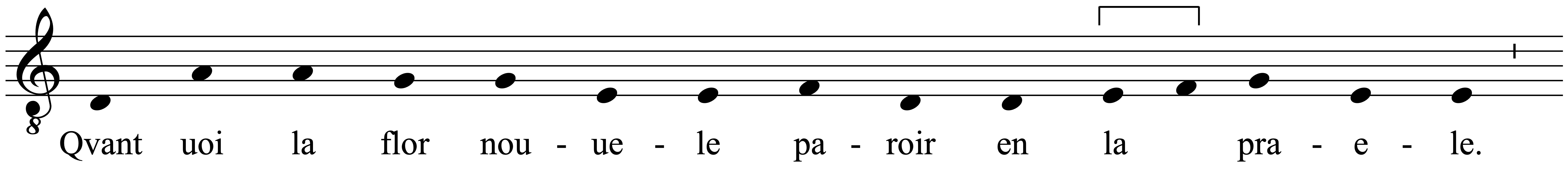 Work musical notation